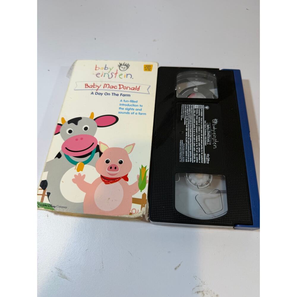 Baby Einstein Baby MacDonald A Day On The Farm VHS 2004 Kids Disney Education